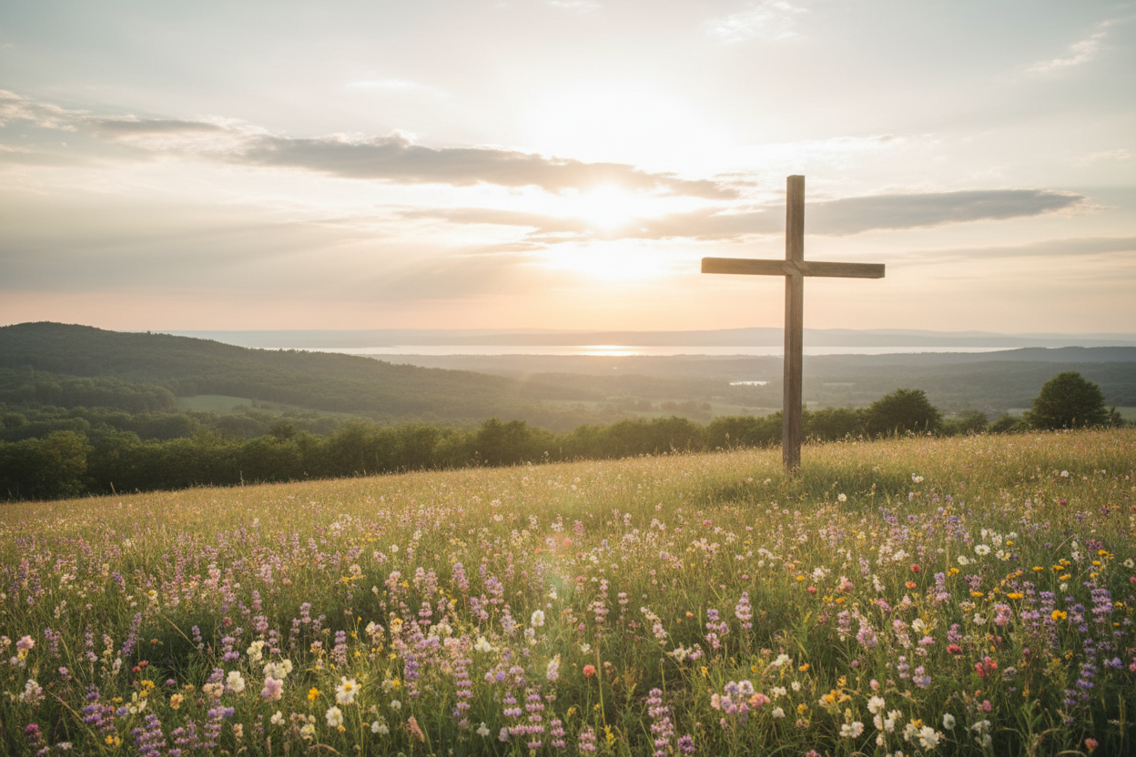 a calm representation of Christian faith